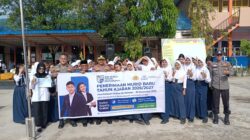 Police Goes To School, Kapolsek Siak Hulu Sosialisasikan Penerimaan SMA Kemala Taruna Bhayangkara di SMPN 4 Siak Hulu