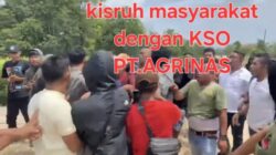 Ratusan anggota kelompok tani menuntut PT. Agrinas Palma Nusantara (Persro) agar membatalkan KSO dan Massa Poktan Tanjung Leban Tolak Kehadiran KSO PT.Agrinas Palma Nusantara
