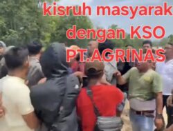 Ratusan anggota kelompok tani menuntut PT. Agrinas Palma Nusantara (Persro) agar membatalkan KSO dan Massa Poktan Tanjung Leban Tolak Kehadiran KSO PT.Agrinas Palma Nusantara