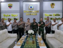 Dandim 0208/Asahan Terima Hangat Kunjungan Silaturahmi Kapolres Asahan