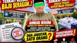 Copot..! Ahmad Ikrom Sekaku Kepsek UPT SMPN 6 Siak Hulu, Rangkap Jabatan Menjadi Sekretaris Komite SMAN 3 Siak Hulu. Ada Apa..? 